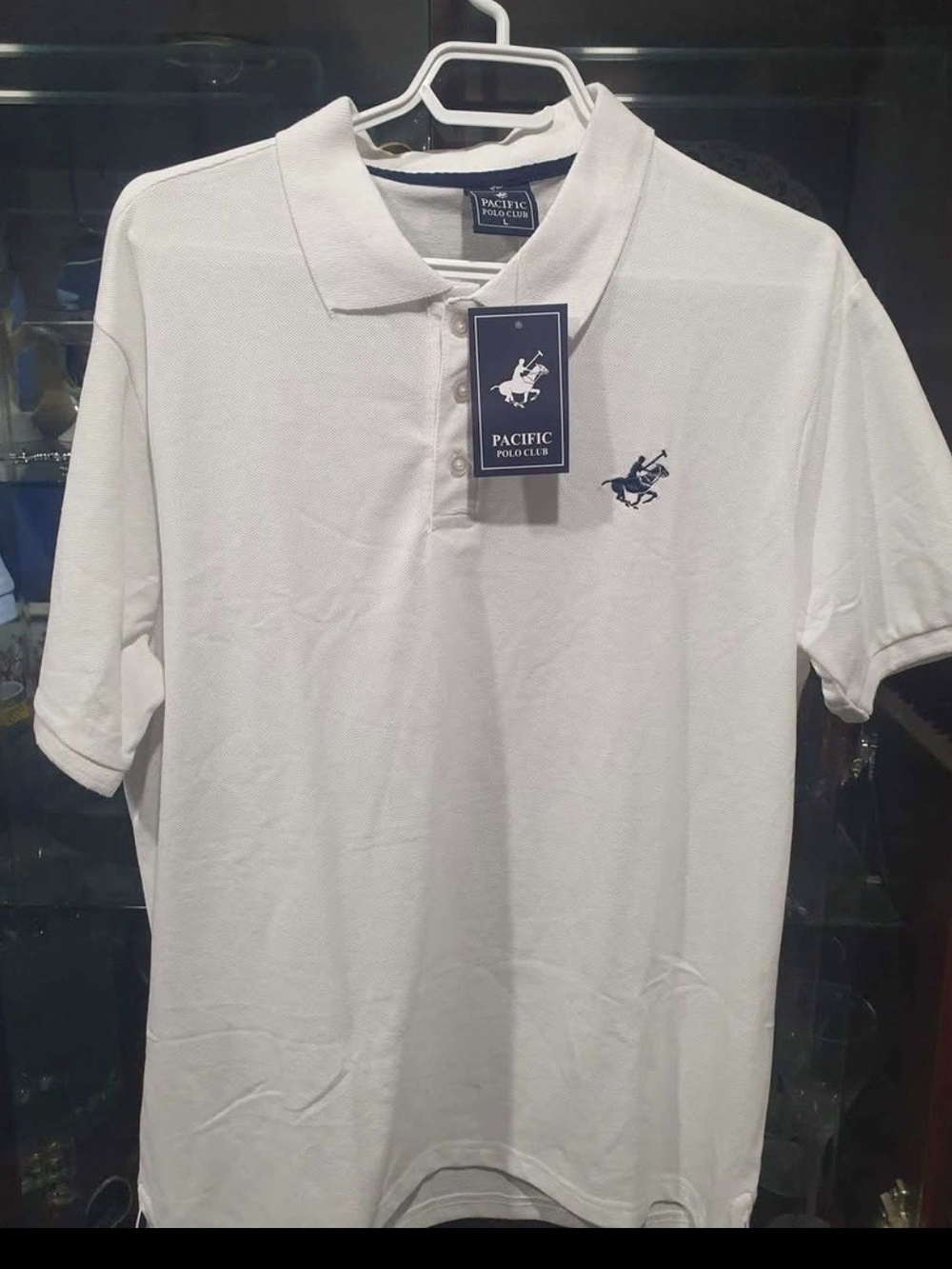 Men's White Polo Shirt Pacific Polo Club